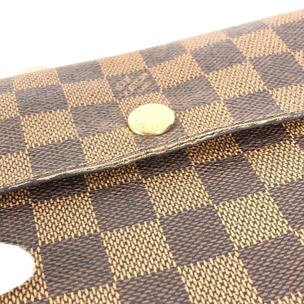 LOUIS VUITTON Authentic Brown Damier Canvas Pochette Shoulder Bag - Picture 11 of 16